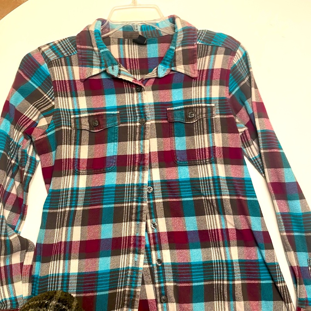 Women's Long-Sleeved Organic Cotton Flannel Shirt